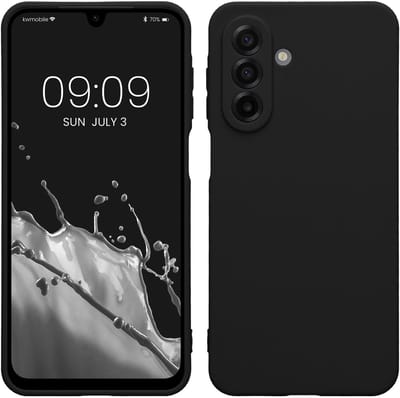 kwmobile telefoonhoesje geschikt voor Samsung Galaxy A17 4G / 5G - Hoesje voor smartphone - Precisie camera uitsnede - In zwart