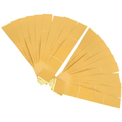 20 stuks Nulspelingstape 2x14in Nauwkeurig Gesneden Dubbelzijdig Zaag Houtbewerkingstape PVC Zelfklevend beige