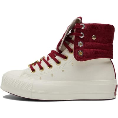 Converse Chuck Taylor All Star Hoge Canvas Schoenen Dames Ecru 36.5 beige