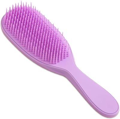 Detangling Brush voor Alle Haartypes, Zachte Massage Kam, Vermindert Haarbreuk en Verhaart voor Volwassenen en Kinderen, Paars