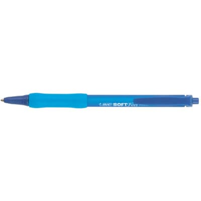 Balpen Bic soft feel grip clic medium blauw