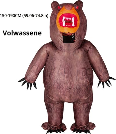 Nivard Halloween Outfit - Halloween Kostuum - Pak - Opblaasbaar Kostuum - Costume - Carnaval - Kinderen - Beer - Carnavalskleding - Dames & Heren