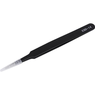 Pince à épiler ESD 14 chaude antistatique en acier inoxydable Set de réparation et d'entretien black