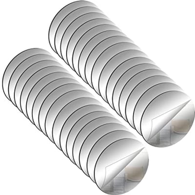 Ronde Spiegel Tegels 5 cm - Zelfklevende Muurspiegels voor Decoratie in Woonkamer en Slaapkamer