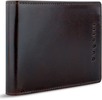 bugatti portemonnee Romano RFID Wallet With Flap 8CC Brown donkerbruin