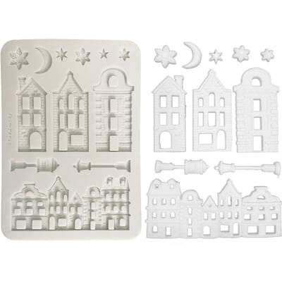 Stamperia Silicon vorm A5 "Christmas Village"