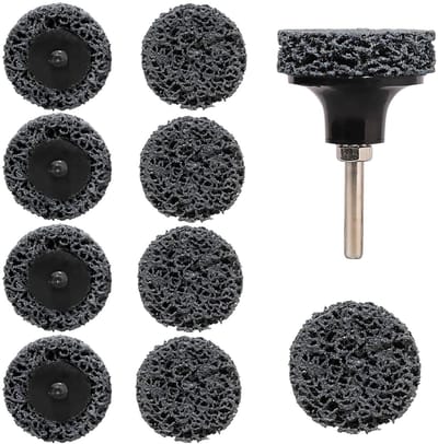 Coarse Grinding Schijven Set van 10, 50 mm, voor Schuren, Polijsten en Roestverwijdering van Metaal en RVS