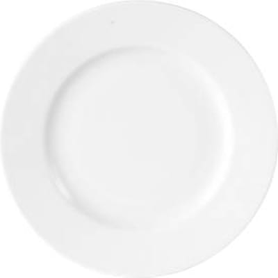 Caterado ISTA dessertbord, rond, vaatwasmachinebestendig, Ø 210 x H 19 mm, porselein, wit, 6 stuks