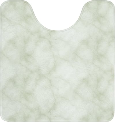 WC mat met uitsparing 55x60 cm - Antislip - Groen - Marmer - Aders - Toiletmat met uitsnijding - Vloermat - Douchemat - Toilet tapijt - Toiletmatten