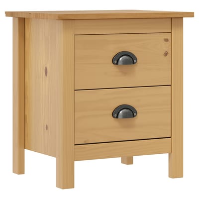 vidaXL - Nachtkastje - Hill - 46x35x49,5 - cm - massief - grenenhout