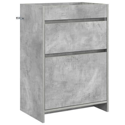 vidaXL - Badkamer - Onder - Het - Wastafel - Kast - Betongrijs - 56 - x - 37,5 - x - 81 - cm