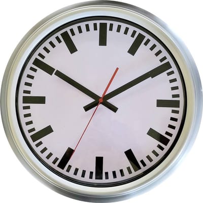 EUROTIME ET-56451-07 Zendgestuurde klok Zilver