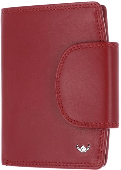 Golden Head Leren portemonnee Polo RFID Protect Kombischeintasche mit Riegel 1439 Rot donkerrood