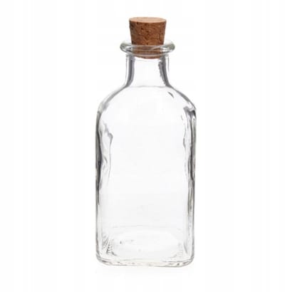 Glazen Fles 150ml met Kurk voor Olie en Azijn