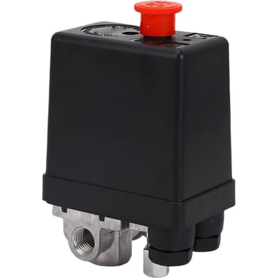 Luchtcompressor Drukschakelaar ABS RVS Nauwkeurige Automatische Regeling Verticaal 4-weg Schakelaar AC240V