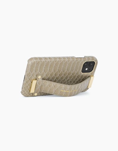 iDeal of Sweden Statement Case Strap Handle voor iPhone 11/XR Arizona Snake - Strap Handle