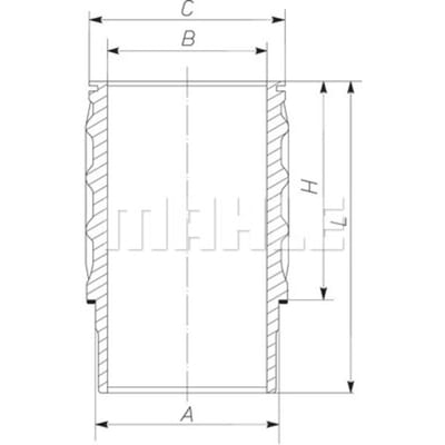 Voering, cilinderkop MAHLE 061 WN 27 01