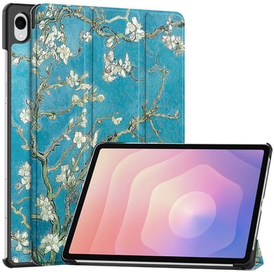 Coverup Tablethoes geschikt voor Samsung Galaxy Tab S11 Hoesje - Tri-Fold Book Case met Wake/Sleep - Bloesem