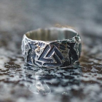 Vintage Viking Valknut Ring 316l RVS Noorse Odin Wolven Rune Ring Voor Mannen Vrouwen Punk Retro Amulet Sieraden Mannelijke Bijoux 10 gray