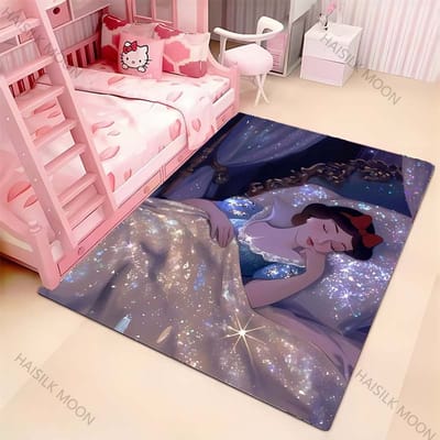 Disney Doornroosje Prinsessen Serie Bedrukte Tapijten voor Woonkamers Slaapkamers Decoratief Kleed Kinder Speeltapijten Luxe Cadeau 40x60cm (16x24in)