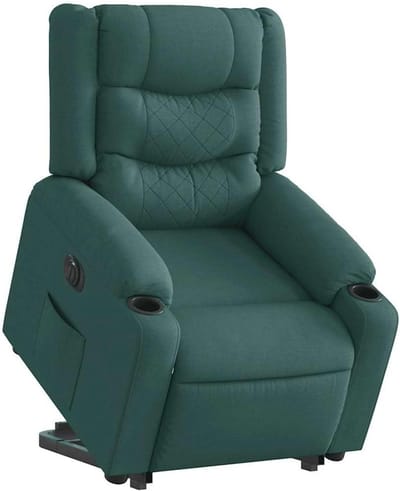 Sta-op Stoel - Comfort Stoel - Ontspannen Zitten - Elektrische Verstelling - 77x93x99 cm - Donkergroen