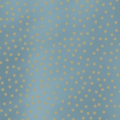 Kangaro toonbankrol - kraft dots - blauw - 60 grams 70 cm x 250 meter