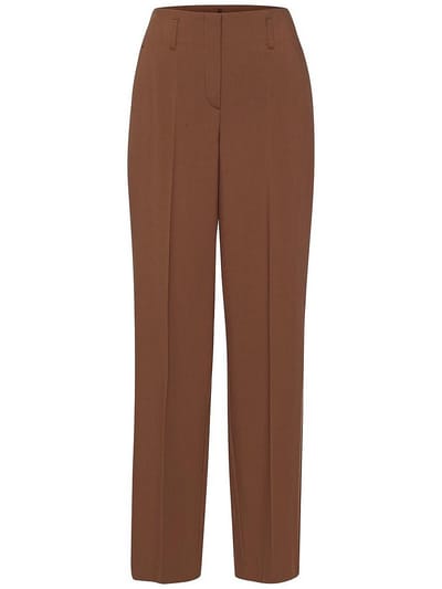 Wide Fit-broek pasvorm Cornelia Van Peter Hahn bruin