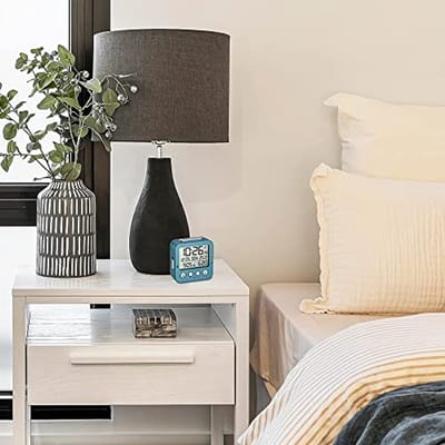 Draadloze Alarm Clock met Temperatuur Weergave - 2 Alarmtijden, Stil en Eenvoudig