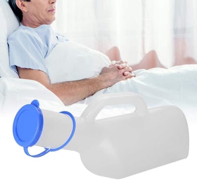 Transparante urinefles - Grote capaciteit urinecollector voor mannen en kinderen met handvat