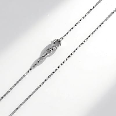Cavill - 925 Sterling Zilveren Ketting 50 cm - Elegante Ankerketting Dames - Fijne Schakels - Veilige Karabijnsluiting - 2 07 g