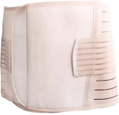 Buikband - Zwangerschapsband - Sluitband - Buikband Zwangerschap - Sluitlaken - Belly Binder - Beige - LOUZIR