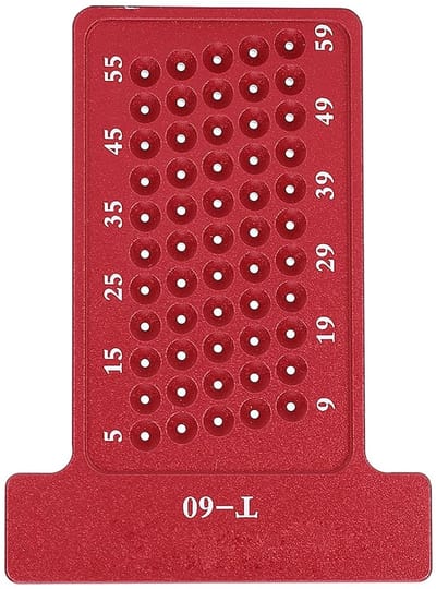 T-Type Markering - Houtbewerkingsgereedschap - Lijnen Tekenen - T-Type Ontwerp - 79x58x9mm - Rood