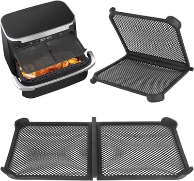 Vouwbare Siliconen Spatbescherming voor Airfryer, Herbruikbaar en Effectief, Keukenaccessoires voor Vetspatten en Koken