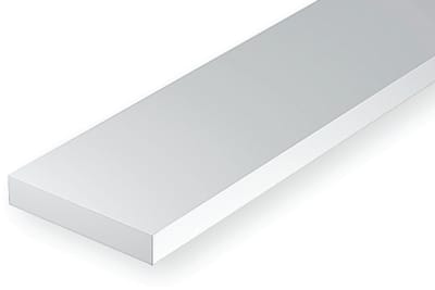 Evergreen Modelbouwdecoratie - 199 Strip 6,3mmX6,3mmX35cm Styreen
