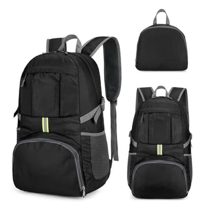 VHV - Rugzak - Opvouwbare rugzak - Wandelrugzak - Reisrugzak - Lichtgewicht rugzak - Dagrugzak - Compact opvouwen - Veel opbergruimte - Voor wandelen - Voor reizen - Voor fietsen