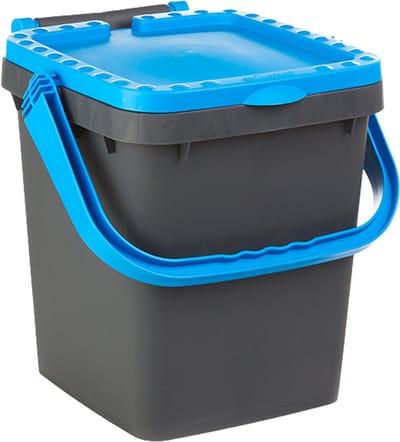 Ecoplus 20 liter Afvalemmer blauw - afvalscheidingsbak - sorteerbak - afvalbak