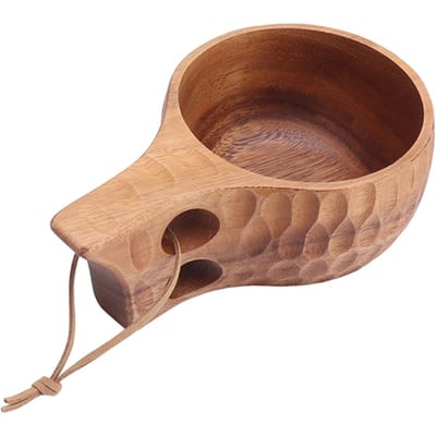 Houten Kop Thee Mok Draagbare Handgesneden Natuurlijke Drinkbeker Hout Koffiemok voor Thuis Restaurant Kamperen Type 2 brown