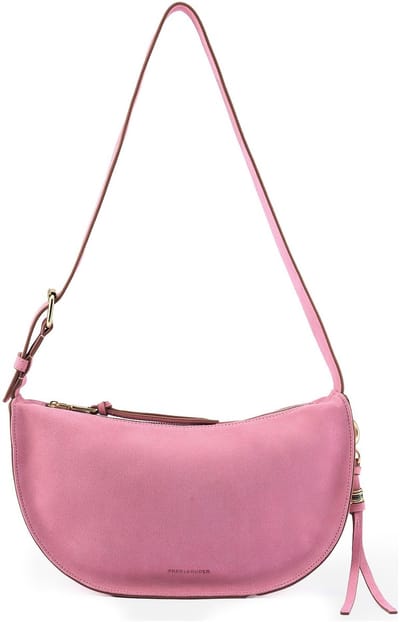 FREDsBRUDER Leren schoudertas Carry Me Cool Midi Shoulder Bag Juicy Berry roze