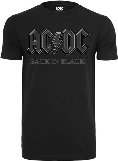 Merchcode AC/DC - Back In Black Heren Tshirt - 3XL - Zwart