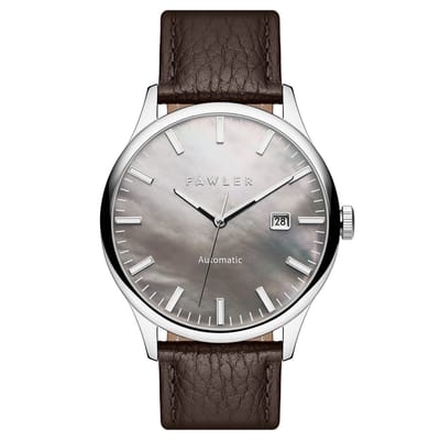 Timon | Grijs Paarlemoeren Automatisch Horloge