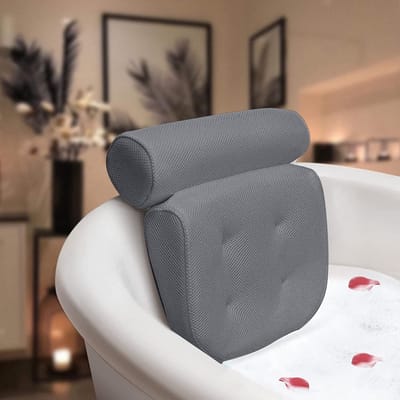 Igoods Luxe Home Spa Badkussen - Thuisspa - Luxe badaccessoires- Grijs
