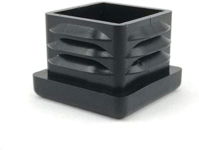 Lamellenstoppen Pluggen - Eindkappen Pijpdoppen - Meubels Beschermen - Vierkante Buizen - 30x30mm - Zwart