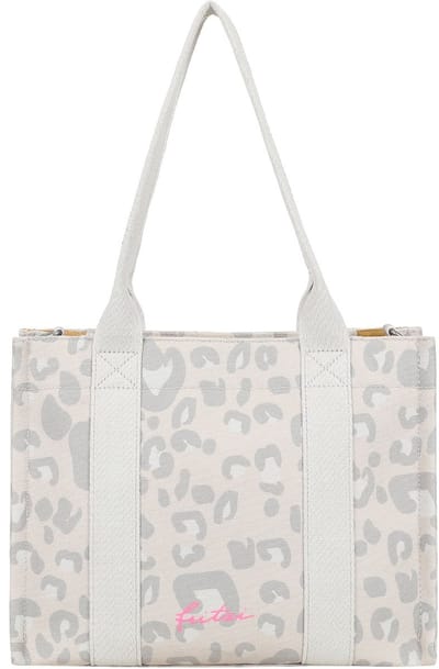 Fritzi aus Preußen schoudertas Tote Shopper Canvas Leo Sand beige