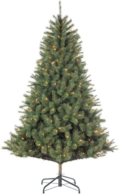 Black Box Trees Norwood Kunst Kerstboom met Verlichting - Kunstkerstboom H155 x D97 cm - met Timer en Dimmer - Groen