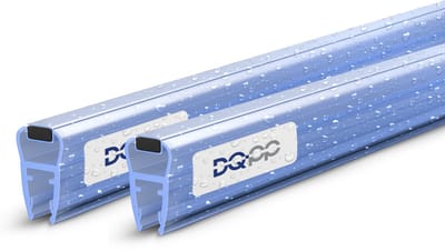 DQ-PP UM03 - Magneetstrip - 4/5/6mm Glas - UV/Schimmelbestendig - Waterkeringsprofiel - Douchedichting 2x2m Set