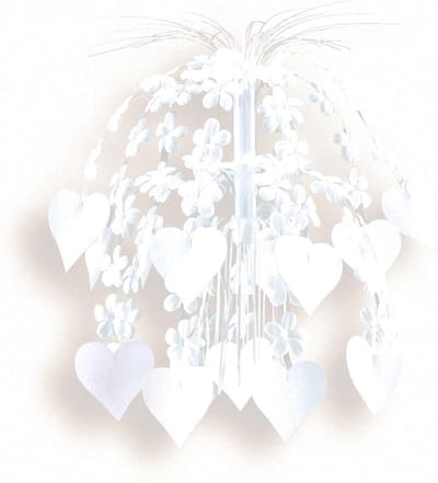 Amscan Feestdecoratie Bloemen & Harten Wit 70 Cm