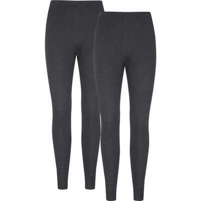 Mountain Warehouse Heren Talus Base Layer Broek (Set van 2) (Zwart)