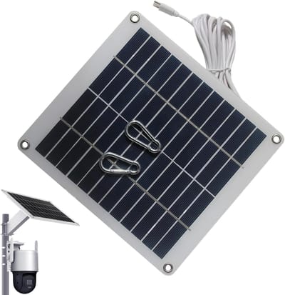 Zonnepaneel - Draagbare oplader - Energie voor camera - Waterdicht ontwerp - 50W 12V - Wit
