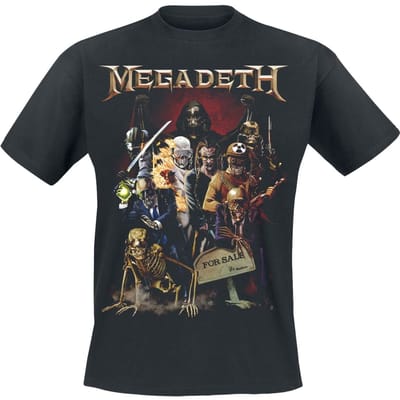 Megadeth T-shirt - Vic Eras - S tot 5XL - voor Mannen - zwart