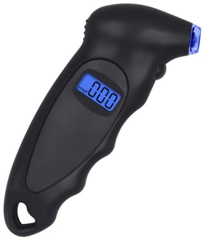 EXCITAT Bandenspanningsmeter - Bandendrukmeter - Bandenspanningsmeters - Digitaal - Drukmeter - Controletool - Zwart